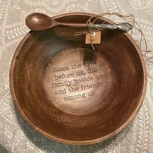 Mud Pie Bless Food Serving Bowl Set